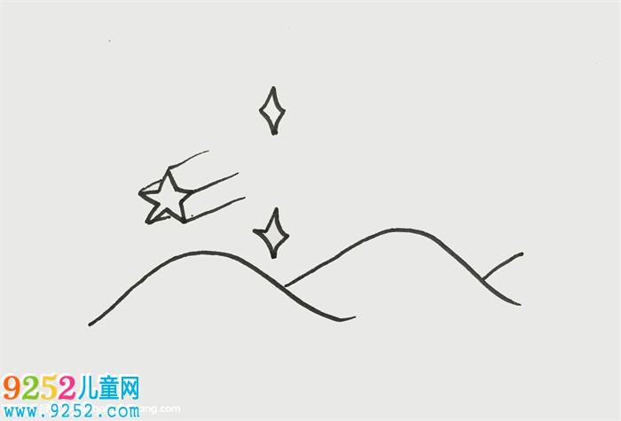 怎么畫流星雨