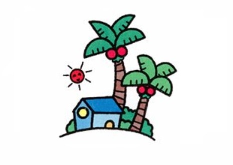 炎熱夏天怎么畫_炎熱夏天簡筆畫畫法步驟教程