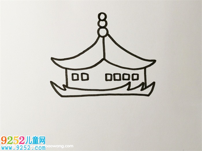 黃鶴樓<a href=http://www.inspiredelm.com/jianbihua/ target=_blank class=infotextkey>簡(jiǎn)筆畫(huà)</a>教程