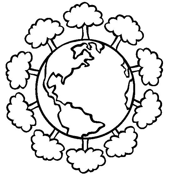 綠色地球世界地球日簡(jiǎn)筆畫(huà)分享