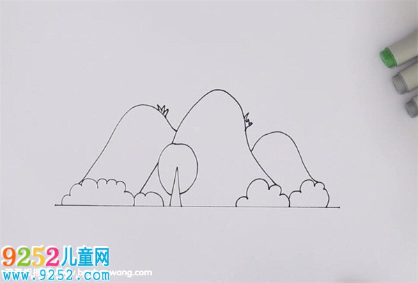 山峰<a href=http://www.inspiredelm.com/jianbihua/ target=_blank class=infotextkey>簡筆畫</a>