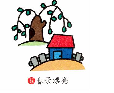 春季怎么畫_春季簡筆畫畫法步驟教程