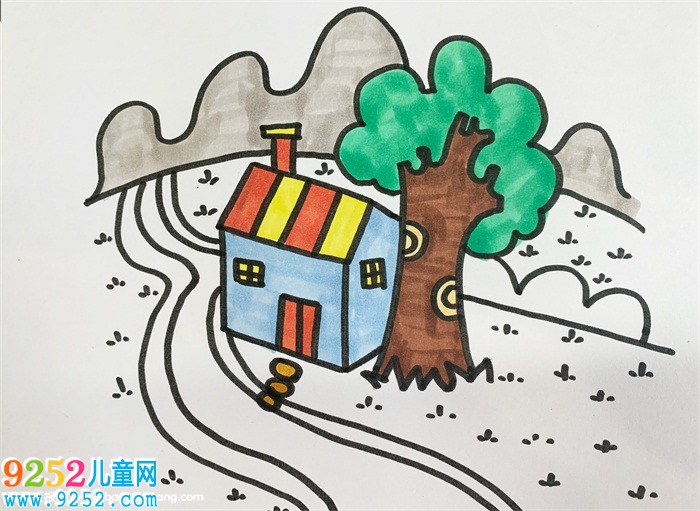 關(guān)于家鄉(xiāng)美景的畫