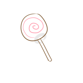 超簡(jiǎn)單的棒棒糖簡(jiǎn)筆步驟圖