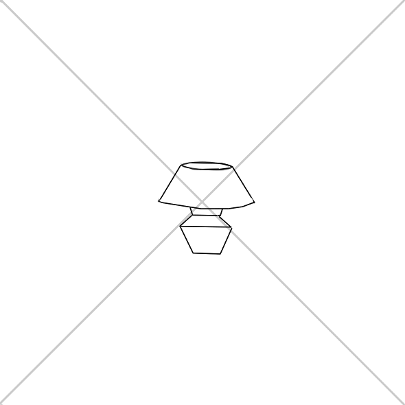 一盞漂亮的臺燈怎么畫