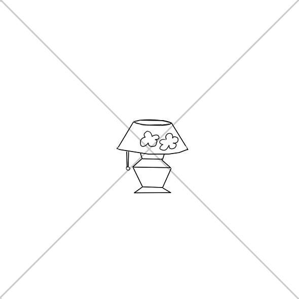 一盞漂亮的臺(tái)燈怎么畫？