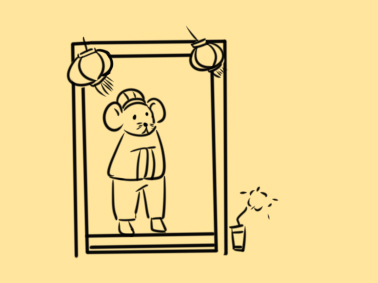 過(guò)新年的老鼠簡(jiǎn)筆畫(huà)怎么畫(huà)？
