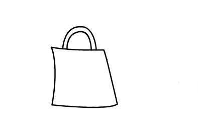 購(gòu)物袋<a href=http://www.inspiredelm.com/jianbihua/ target=_blank class=infotextkey>簡(jiǎn)筆畫</a>圖片-漂亮的購(gòu)物袋
