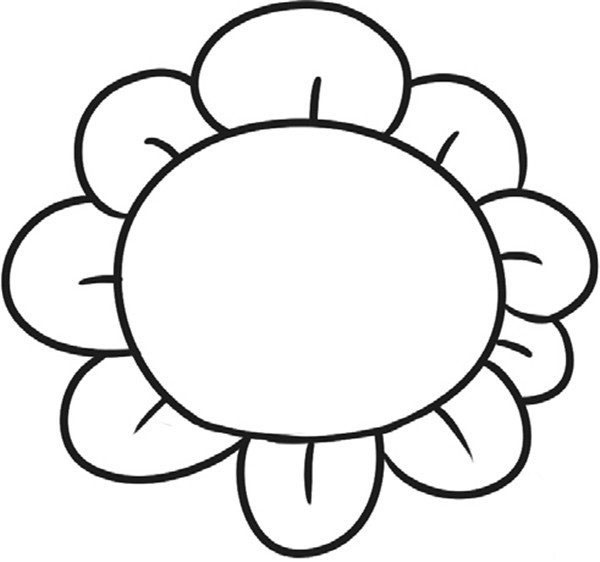 向日葵怎么畫<a href=http://www.inspiredelm.com/jianbihua/ target=_blank class=infotextkey>簡筆畫</a>-卡通的太陽花
