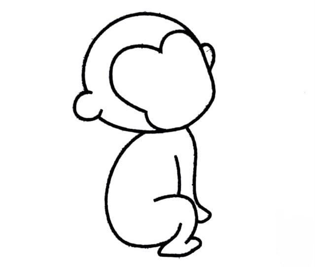 小猴子的<a href=http://www.inspiredelm.com/jianbihua/ target=_blank class=infotextkey>簡(jiǎn)筆畫(huà)</a>圖片-調(diào)皮的小猴子