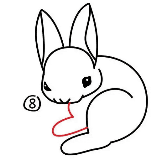 小兔子<a href=http://www.inspiredelm.com/jianbihua/ target=_blank class=infotextkey>簡筆畫</a>繪畫教程圖解