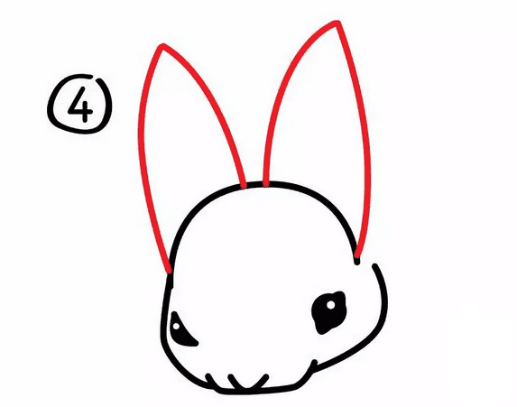 小兔子<a href=http://www.inspiredelm.com/jianbihua/ target=_blank class=infotextkey>簡筆畫</a>繪畫教程圖解