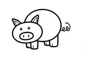 萌萌的小豬圖片<a href=http://www.inspiredelm.com/jianbihua/ target=_blank class=infotextkey>簡(jiǎn)筆畫(huà)</a>步驟