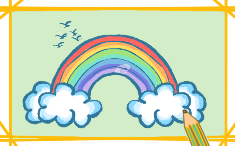 彩虹<a href=http://www.inspiredelm.com/jianbihua/ target=_blank class=infotextkey>簡(jiǎn)筆畫(huà)</a>圖片大全彩色圖怎么畫(huà)