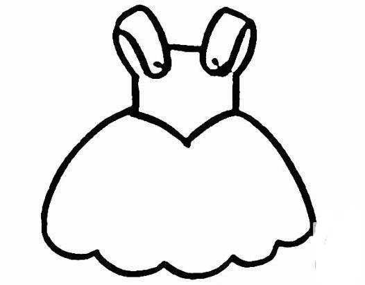 裙子的<a href=http://www.inspiredelm.com/jianbihua/ target=_blank class=infotextkey>簡(jiǎn)筆畫</a>圖片-漂亮的連衣裙