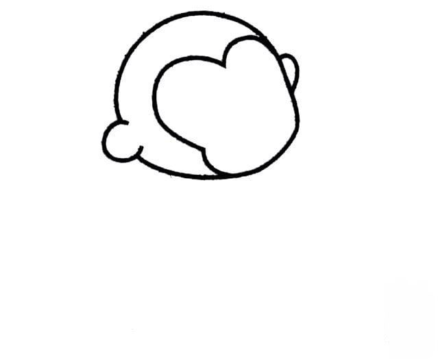 小猴子的<a href=http://www.inspiredelm.com/jianbihua/ target=_blank class=infotextkey>簡(jiǎn)筆畫(huà)</a>圖片-調(diào)皮的小猴子