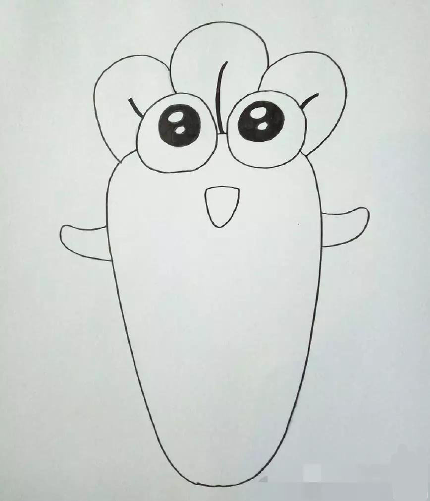 保衛(wèi)蘿卜<a href=http://www.inspiredelm.com/jianbihua/ target=_blank class=infotextkey>簡(jiǎn)筆畫(huà)</a>繪畫(huà)教程