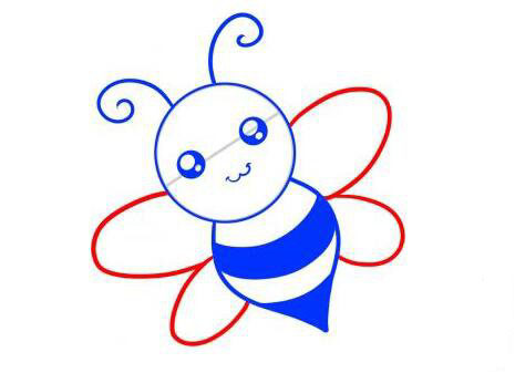 蜜蜂的<a href=http://www.inspiredelm.com/jianbihua/ target=_blank class=infotextkey>簡(jiǎn)筆畫</a>步驟-勤勞的小蜜蜂