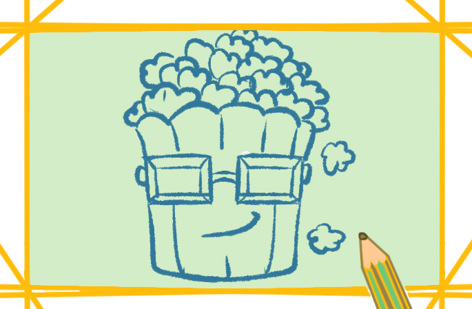 爆米花<a href=http://www.inspiredelm.com/jianbihua/ target=_blank class=infotextkey>簡筆畫</a>好看簡單的圖片怎么畫