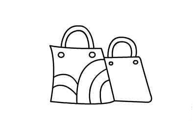 購(gòu)物袋<a href=http://www.inspiredelm.com/jianbihua/ target=_blank class=infotextkey>簡(jiǎn)筆畫</a>圖片-漂亮的購(gòu)物袋