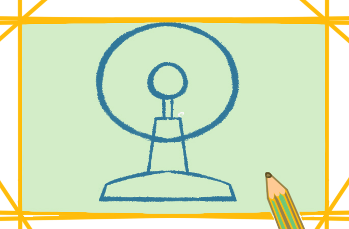 臺(tái)式電風(fēng)扇<a href=http://www.inspiredelm.com/jianbihua/ target=_blank class=infotextkey>簡筆畫</a>帶顏色的圖片怎么畫