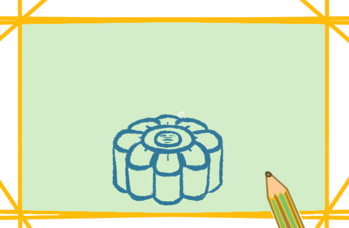 月餅<a href=http://www.inspiredelm.com/jianbihua/ target=_blank class=infotextkey>簡筆畫</a>圖片帶顏色簡單又漂亮