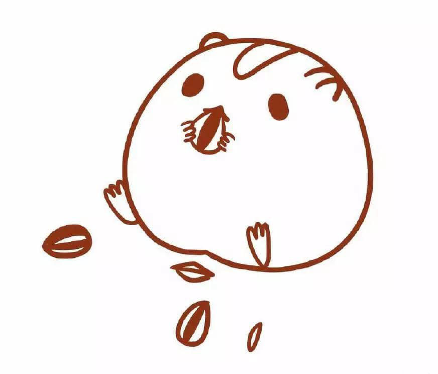 吃瓜子的小倉鼠<a href=http://www.inspiredelm.com/jianbihua/ target=_blank class=infotextkey>簡筆畫</a>教程