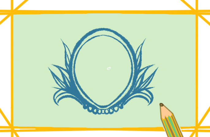 精美的鏡子<a href=http://www.inspiredelm.com/jianbihua/ target=_blank class=infotextkey>簡筆畫</a>帶顏色怎么畫