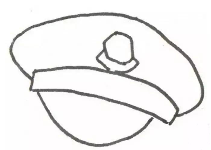 警察叔叔<a href=http://www.inspiredelm.com/jianbihua/ target=_blank class=infotextkey>簡筆畫</a>繪畫步驟