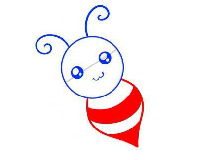蜜蜂的<a href=http://www.inspiredelm.com/jianbihua/ target=_blank class=infotextkey>簡(jiǎn)筆畫</a>步驟-勤勞的小蜜蜂