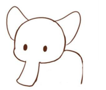 可愛小象的<a href=http://www.inspiredelm.com/jianbihua/ target=_blank class=infotextkey>簡筆畫</a>-噴水小象