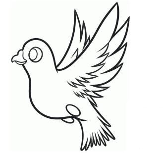 鴿子的<a href=http://www.inspiredelm.com/jianbihua/ target=_blank class=infotextkey>簡(jiǎn)筆畫(huà)</a>法步驟-飛行的鴿子
