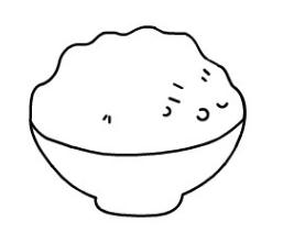 兒童米飯簡筆畫教程