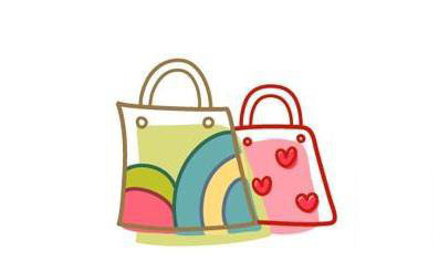 購(gòu)物袋<a href=http://www.inspiredelm.com/jianbihua/ target=_blank class=infotextkey>簡(jiǎn)筆畫</a>圖片-漂亮的購(gòu)物袋