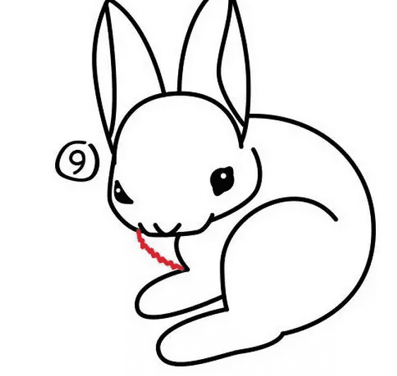 小兔子<a href=http://www.inspiredelm.com/jianbihua/ target=_blank class=infotextkey>簡筆畫</a>繪畫教程圖解