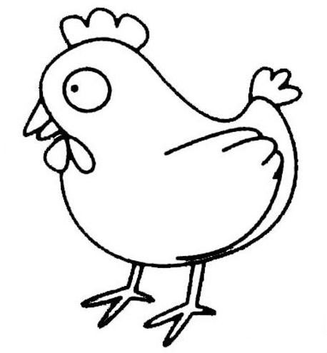 雞怎么畫<a href=http://www.inspiredelm.com/jianbihua/ target=_blank class=infotextkey>簡(jiǎn)筆畫</a>圖片-老母雞