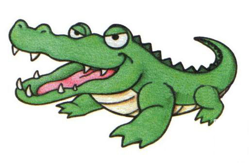 卡通的鱷魚<a href=http://www.inspiredelm.com/jianbihua/ target=_blank class=infotextkey>簡筆畫</a>步驟