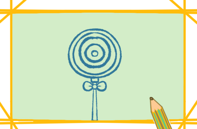 可愛的波板糖<a href=http://www.inspiredelm.com/jianbihua/ target=_blank class=infotextkey>簡筆畫</a>彩色教程步驟