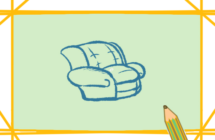 沙發(fā)<a href=http://www.inspiredelm.com/jianbihua/ target=_blank class=infotextkey>簡筆畫</a>帶顏色怎么畫