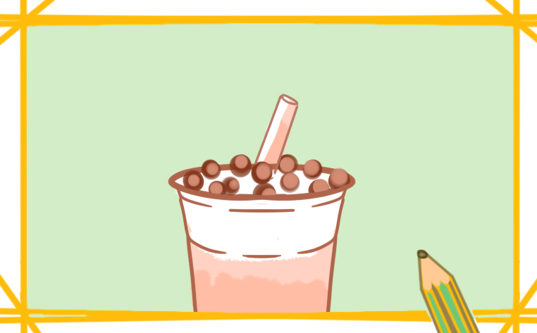 珍珠奶茶<a href=http://www.inspiredelm.com/jianbihua/ target=_blank class=infotextkey>簡筆畫</a>可愛怎么畫
