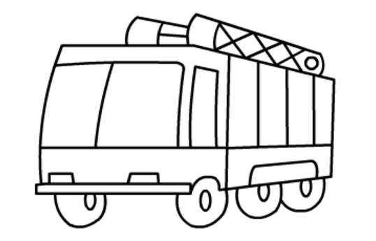 簡(jiǎn)單好看的消防車怎么畫_消防車的簡(jiǎn)筆畫畫法步驟圖解