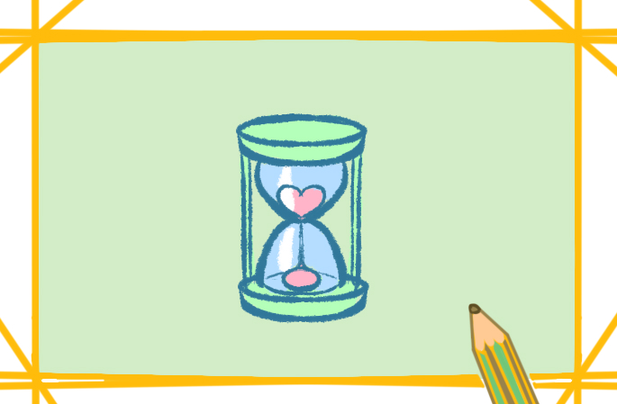 可愛卡通的沙漏<a href=http://www.inspiredelm.com/jianbihua/ target=_blank class=infotextkey>簡筆畫</a>帶顏色怎么畫