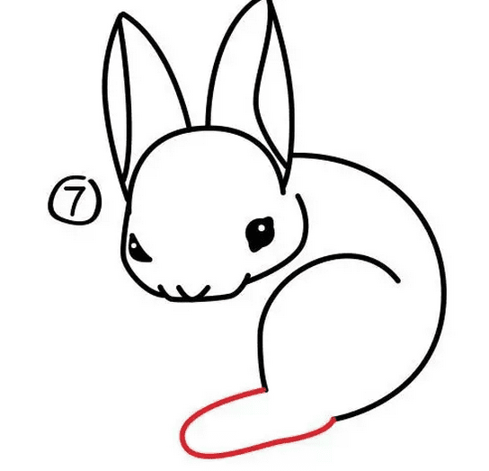 小兔子<a href=http://www.inspiredelm.com/jianbihua/ target=_blank class=infotextkey>簡筆畫</a>繪畫教程圖解