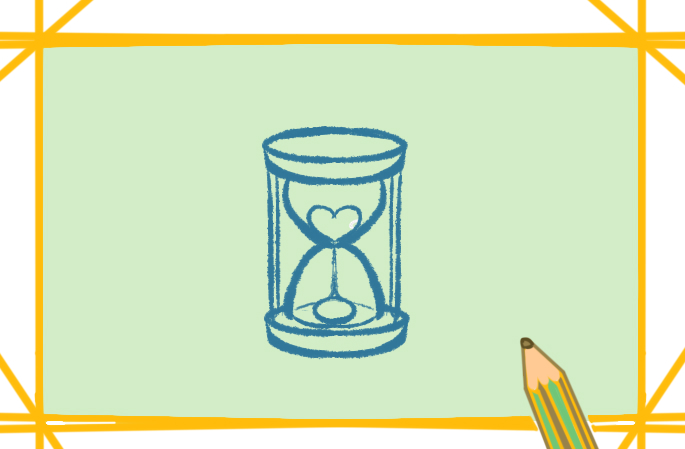 可愛卡通的沙漏<a href=http://www.inspiredelm.com/jianbihua/ target=_blank class=infotextkey>簡筆畫</a>帶顏色怎么畫