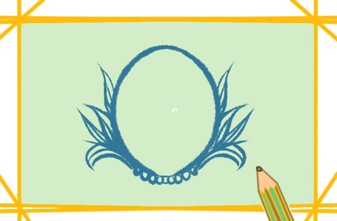 精美的鏡子<a href=http://www.inspiredelm.com/jianbihua/ target=_blank class=infotextkey>簡筆畫</a>帶顏色怎么畫