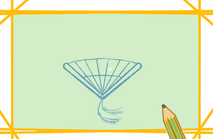 折扇<a href=http://www.inspiredelm.com/ertonghua/ target=_blank class=infotextkey>兒童畫</a>怎么畫簡單好看