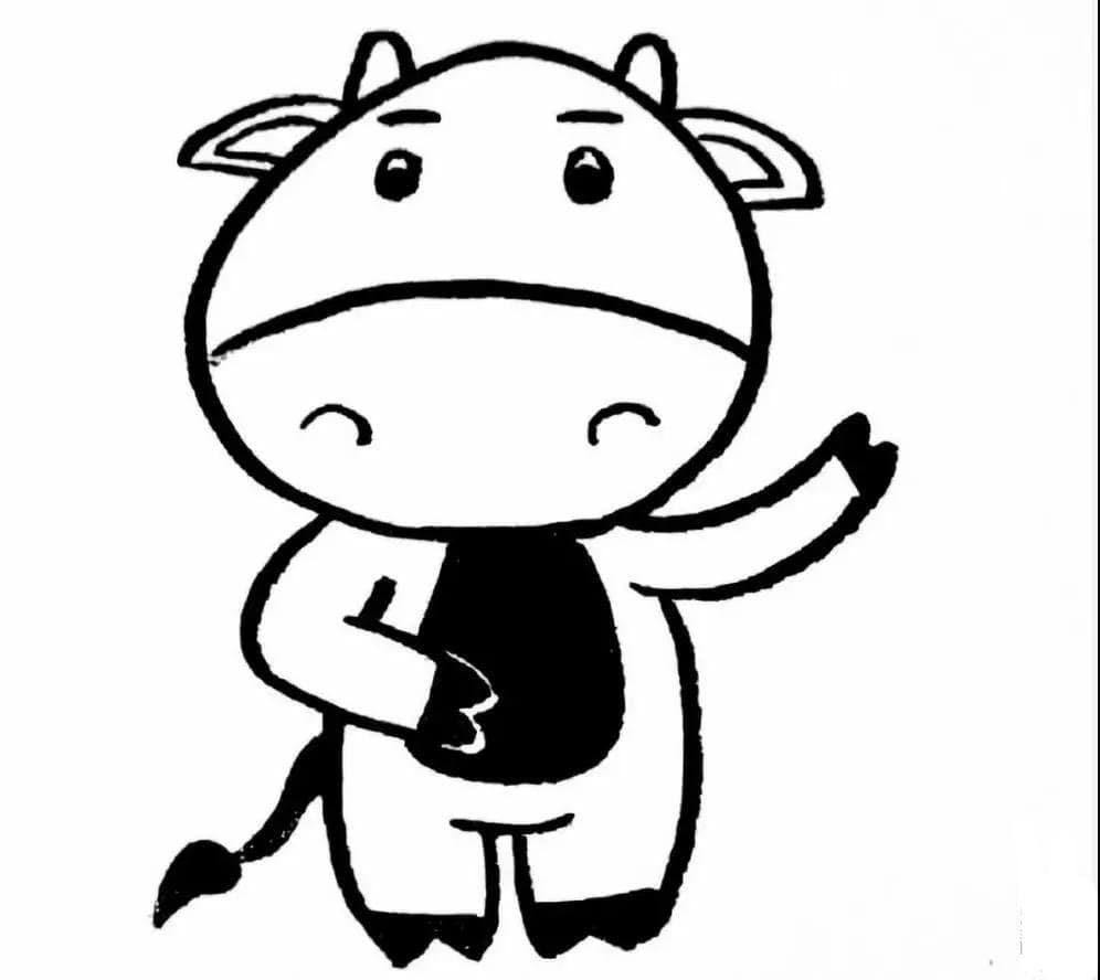 勤勞的小牛<a href=http://www.inspiredelm.com/jianbihua/ target=_blank class=infotextkey>簡(jiǎn)筆畫</a>教程,<a href=http://www.inspiredelm.com/jianbihua/ target=_blank class=infotextkey>簡(jiǎn)筆畫</a>教程