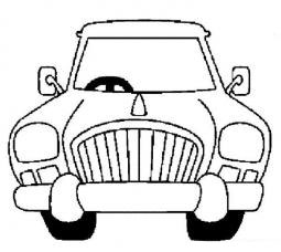 汽車頭簡(jiǎn)筆畫