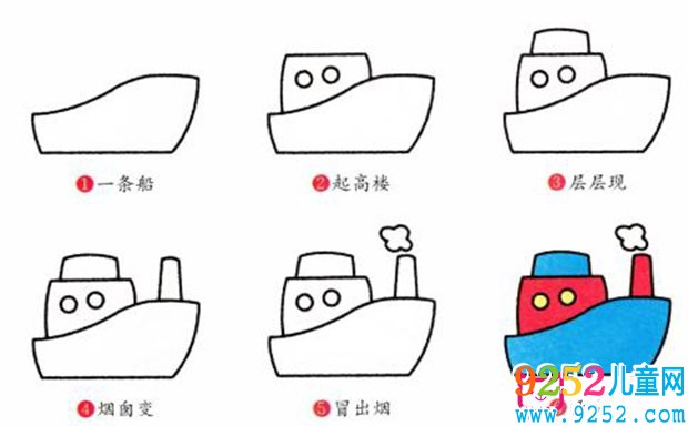 船的<a href=http://www.inspiredelm.com/jianbihua/ target=_blank class=infotextkey>簡筆畫</a>步驟