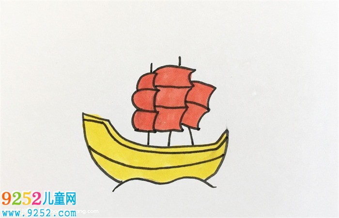 好看的帆船畫法
